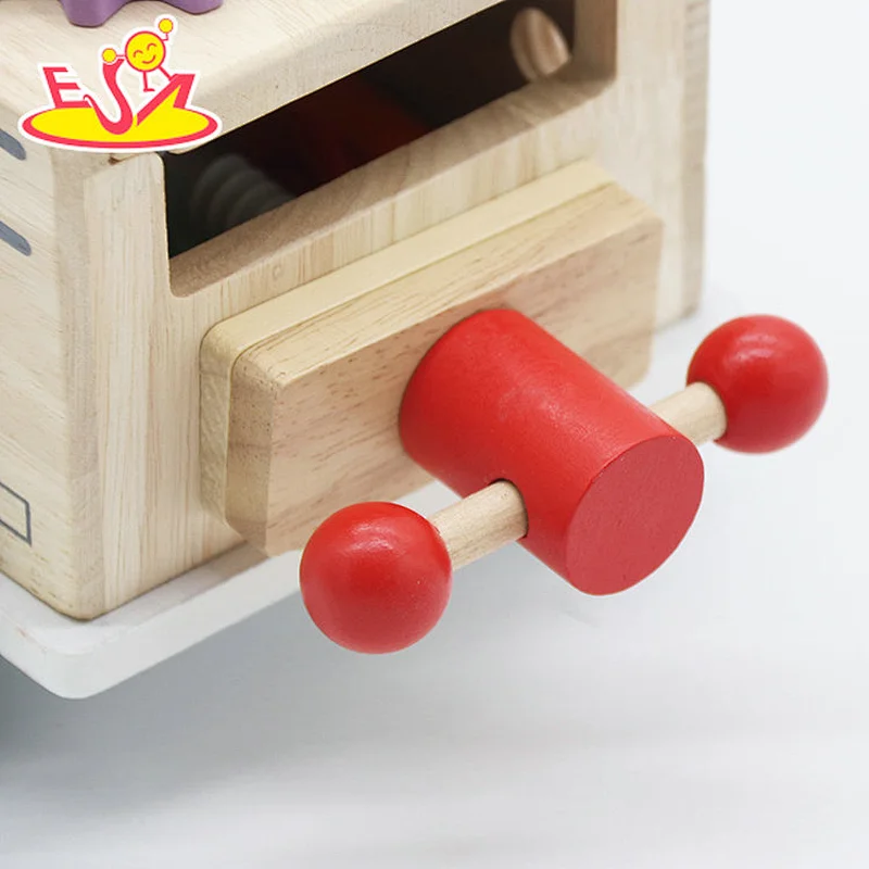 Nuevo diseño Macaron lindo juguete de cocina de madera para niños W10C582